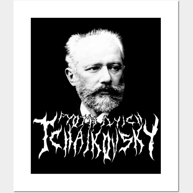 Pyotr Ilyich Tchaikovsky Metal Wall Art by blueversion